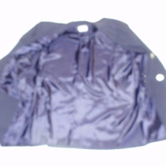 Navy Blue Double Breated Blazer Jacket - Picture 3 of 3